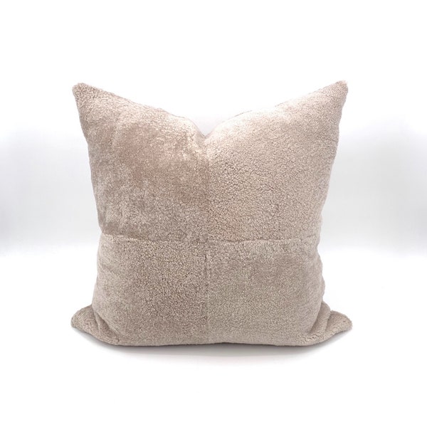Curly Sheepskin Square Pillow