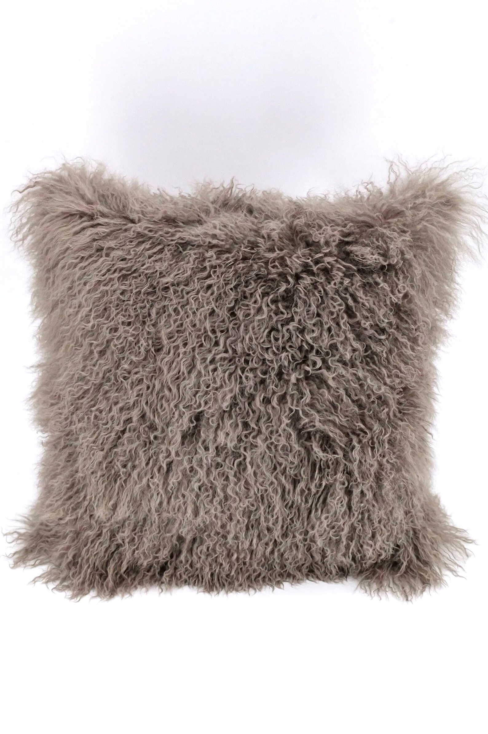 Large Mongolian Sheepskin Pillow Etsy