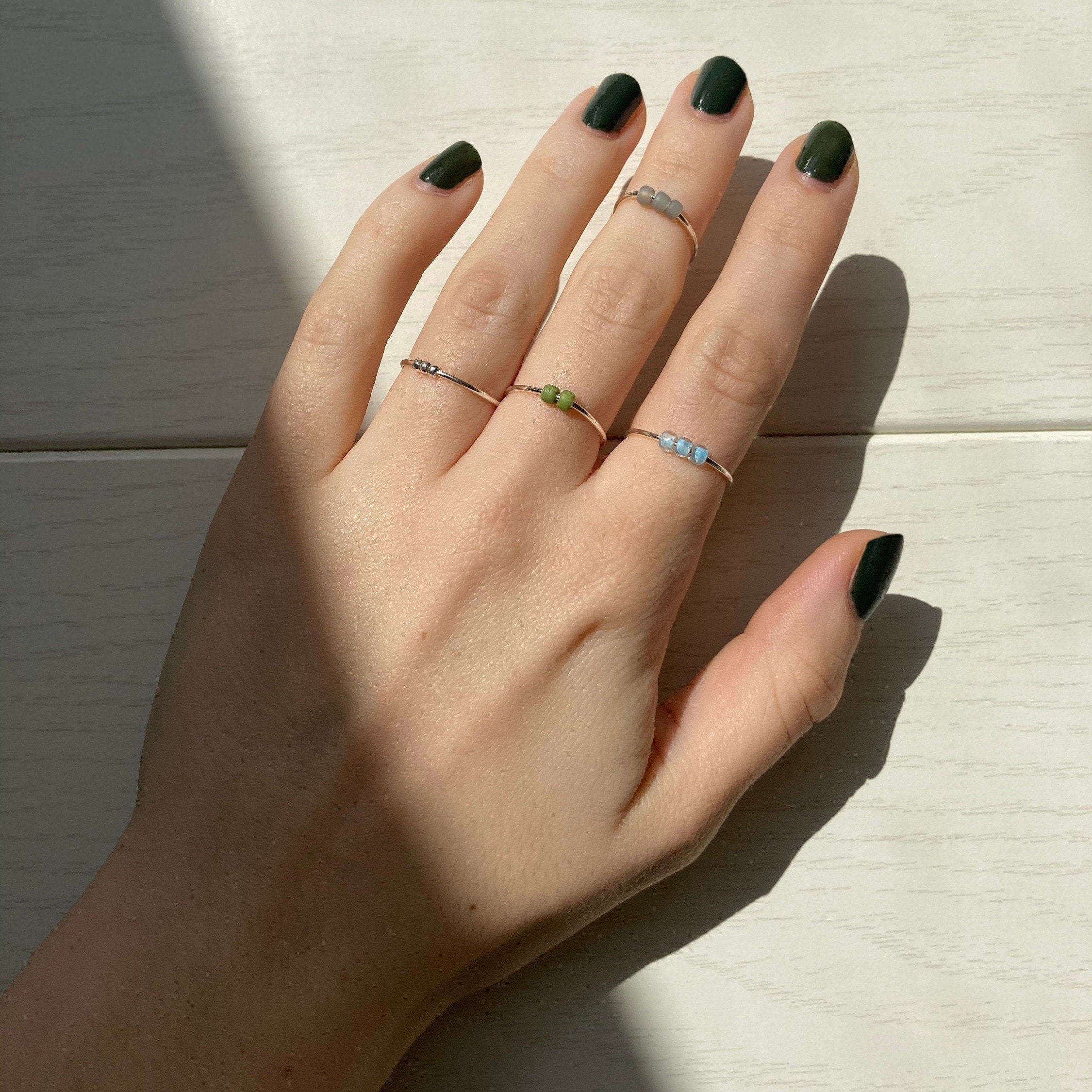 Personalized Adjustable Anxiety Ring/ Stress Relief Ring/ Etsy