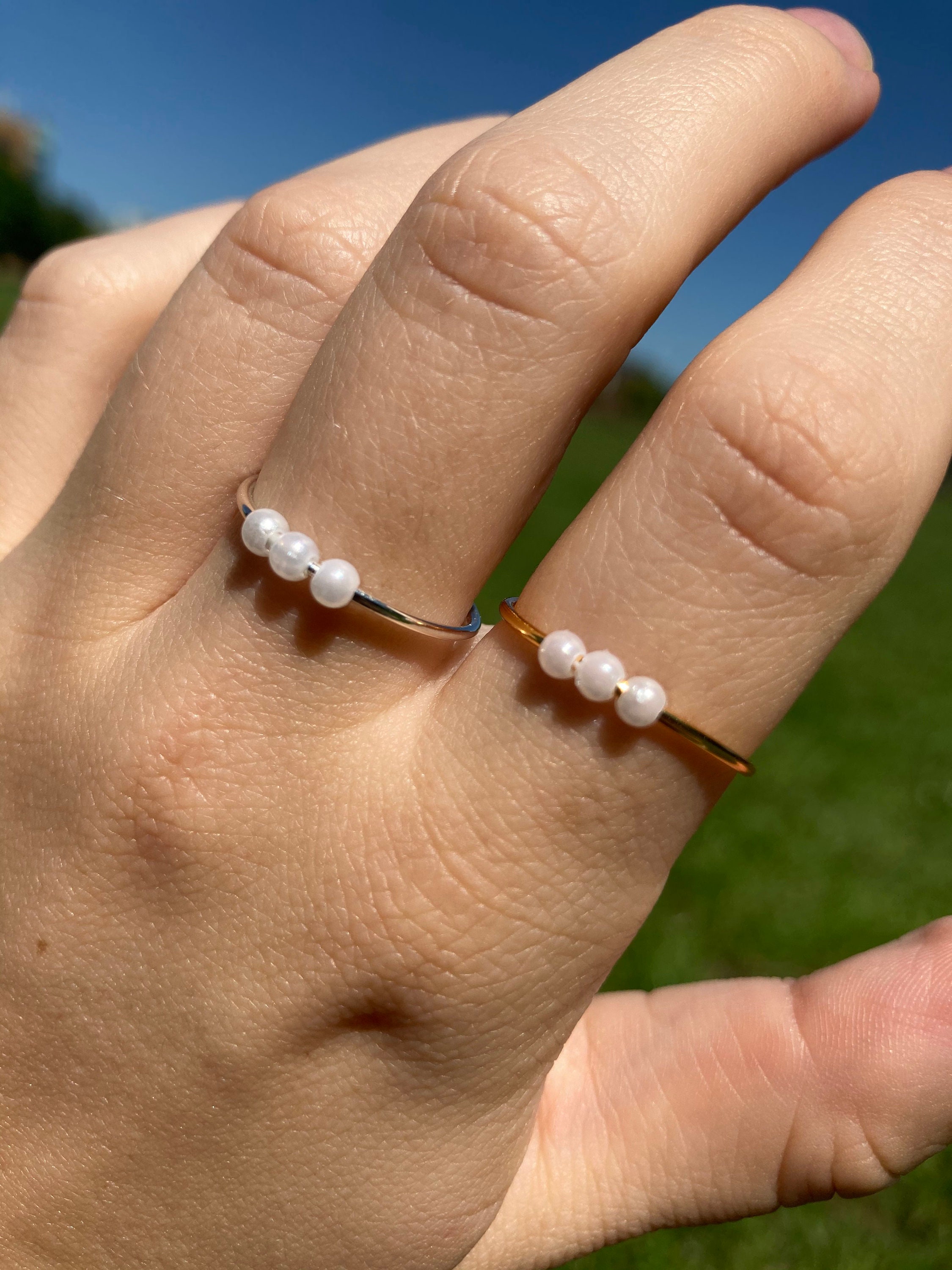 Personalized Adjustable Anxiety Ring/ Stress Relief Ring/ Etsy UK