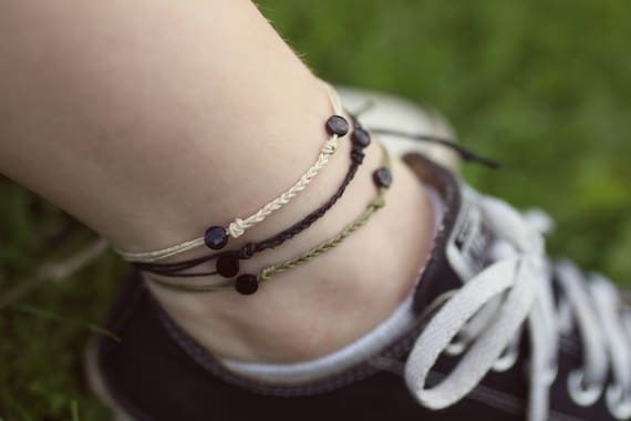 Hemp ankle bracelet deals