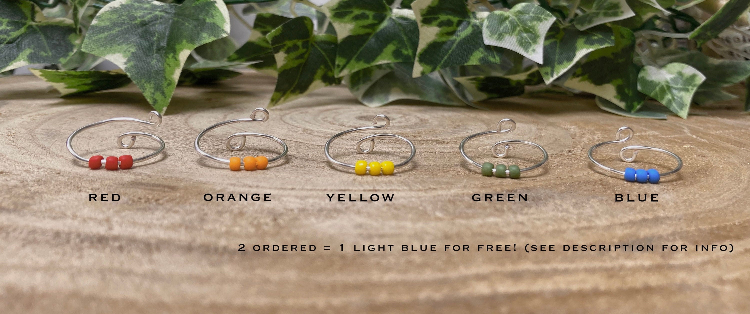 Personalized Adjustable Anxiety Ring/ Stress Relief Ring/ Etsy