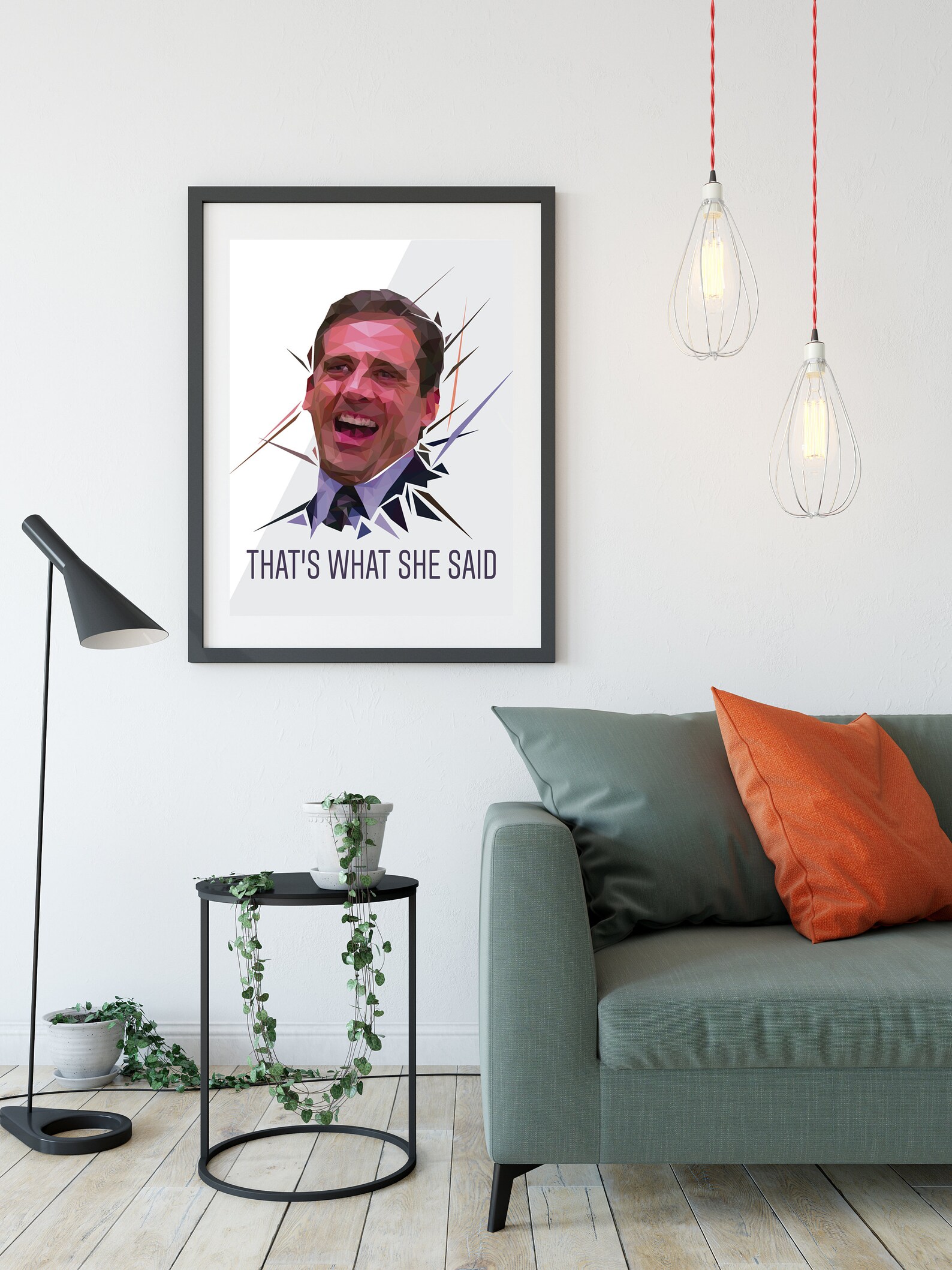Michael Scott Poster The Office Wall Print 11x14 Geometric Etsy