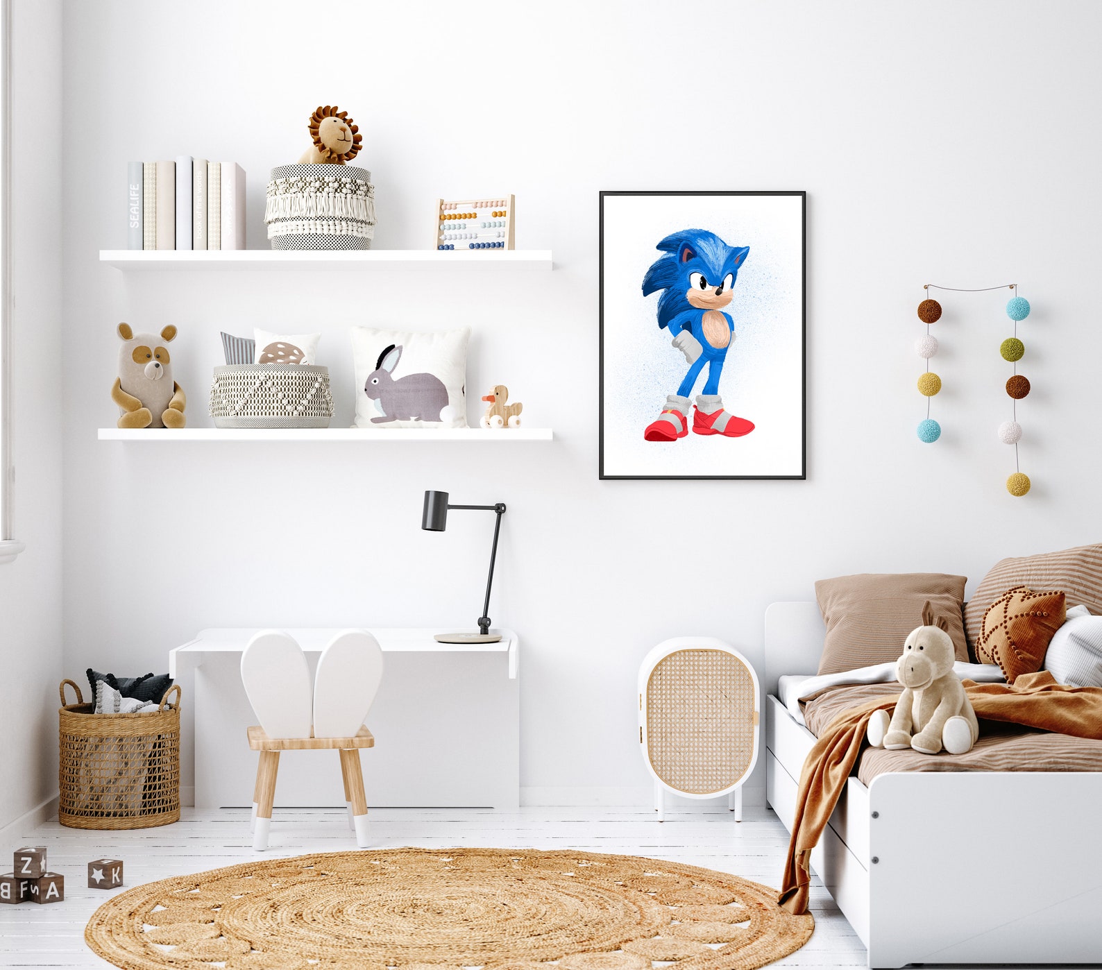Sonic Wall Poster Sonic the Hedgehog Bedroom Print | Etsy