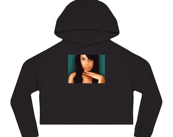 AALIYAH Womens Cropped Kapuzen-Sweatshirt