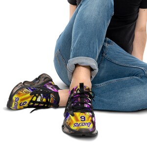 Men's Los Angeles Basketball Custom Mesh Sports Sneakers image 9