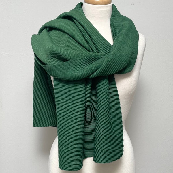 Scarf, Extra Large Shawl , Velvet Wrap, Cozy Soft Pashmina , Emerald Green Scarf , Winter Gift