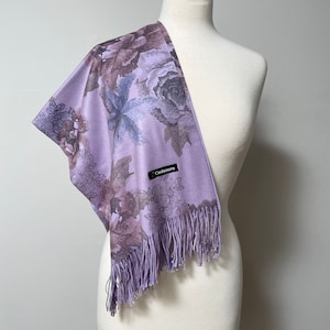 Purple Scarf, Wool Wrap, Cozy Soft Warm  Pashmina , Extra Large Shawl, Two Side Scarf , Winter Gift