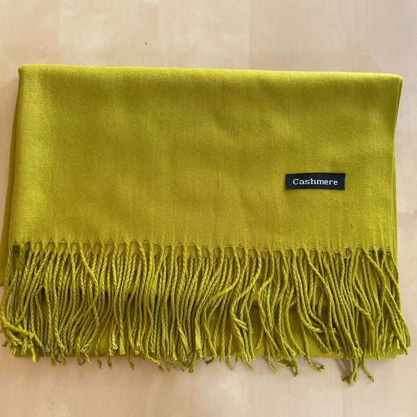 Scarf, Extra Large Wool Shawl , Wrap, Cozy Soft  Warm Pashmina , Green Scarf , Winter Gift