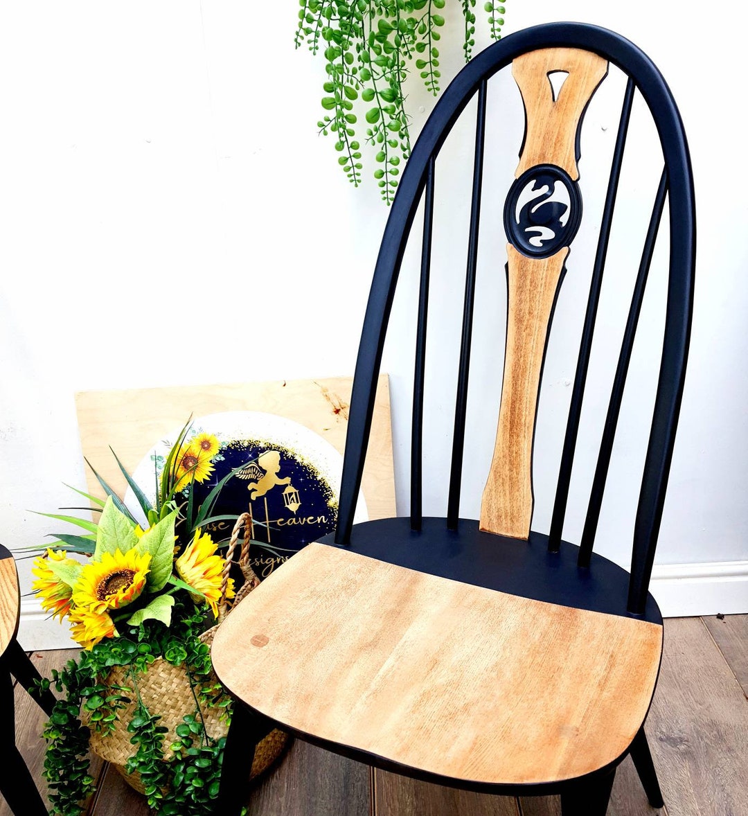 Ercol Windsor Highback Swan Dining Chair Made to Order Any Etsy