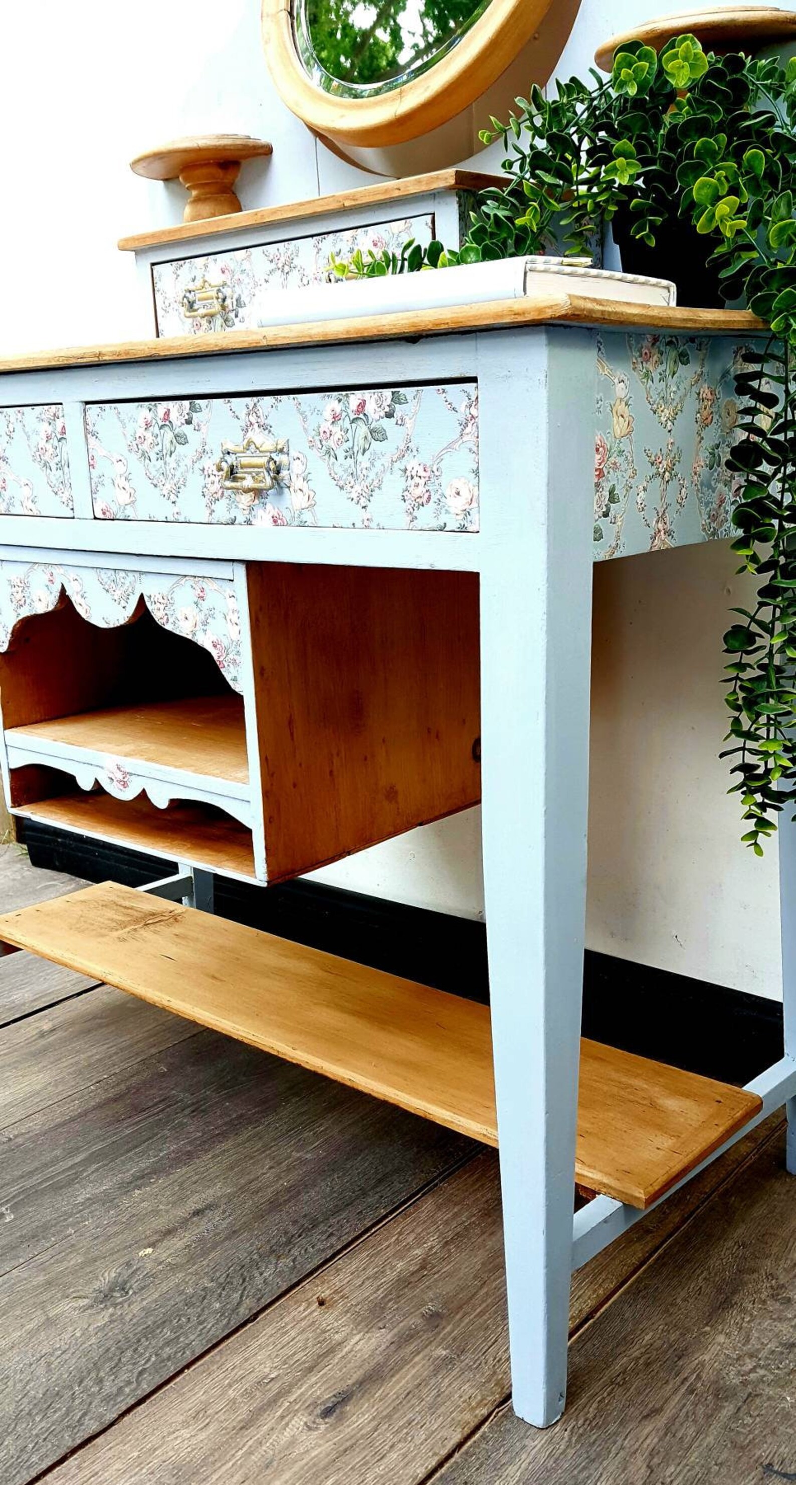 Vintage Antique Painted Console Table/victorian Antique Pine Washstand ...