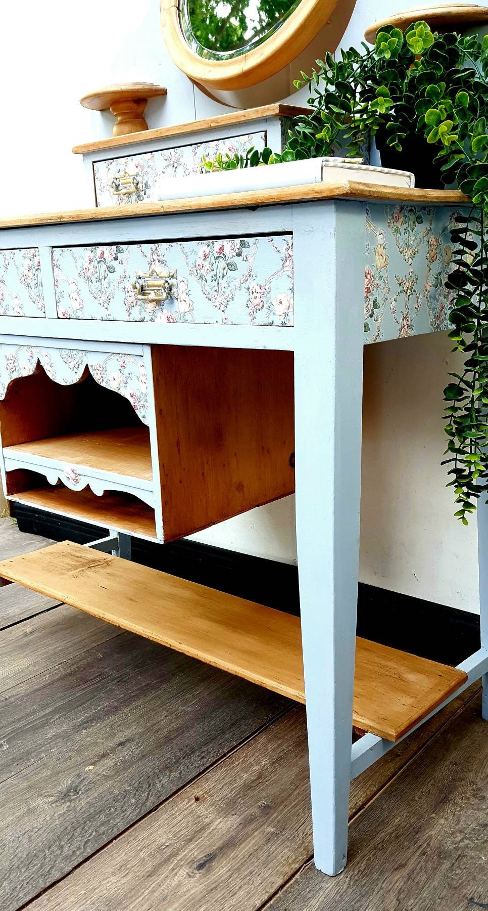 Vintage Antique Painted Console Table/victorian Antique Pine Washstand ...