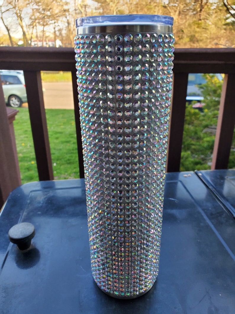 Rhinestone Blingy Bling 32 oz Tumbler Coffee Drink Hot or Cold Etsy
