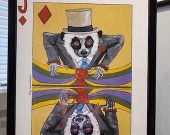 Poster, "Jack of Diamonds:  Lemur on the Hustings", unframed