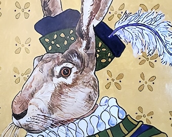 Poster, Tudor Rabbit, the Jack of Hearts