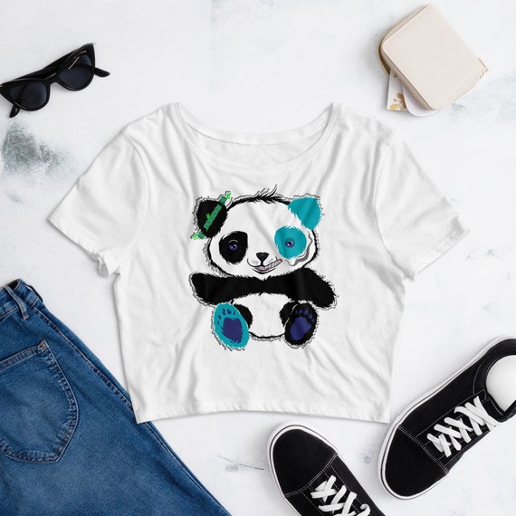 panda crop hoodie