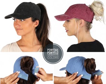 Ponytail Messy Baseball Cap Cross Criss Cross Hat-Verstellbar Pferdeschwanz Cap Womens Baseball Cap Mesh Baseballkappe