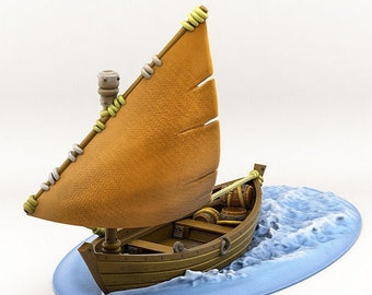 D&D Miniature - Boat