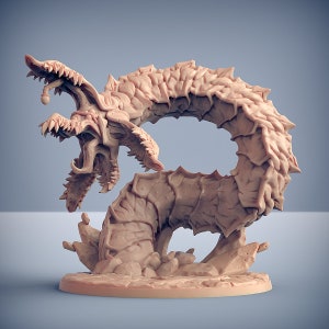 D&D Miniature - Giant Worm - Massive Beast