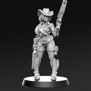 D&D Gunslinger Miniature - Irvina
