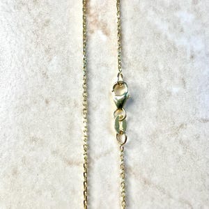 Solide 14K Gold Diamant Schliff Kabel Kette Halskette - 18-Zoll-Gold Kabelkette - 1 mm Diamant Schliff Kette - 14K Gelbgold Kette Für Anhänger