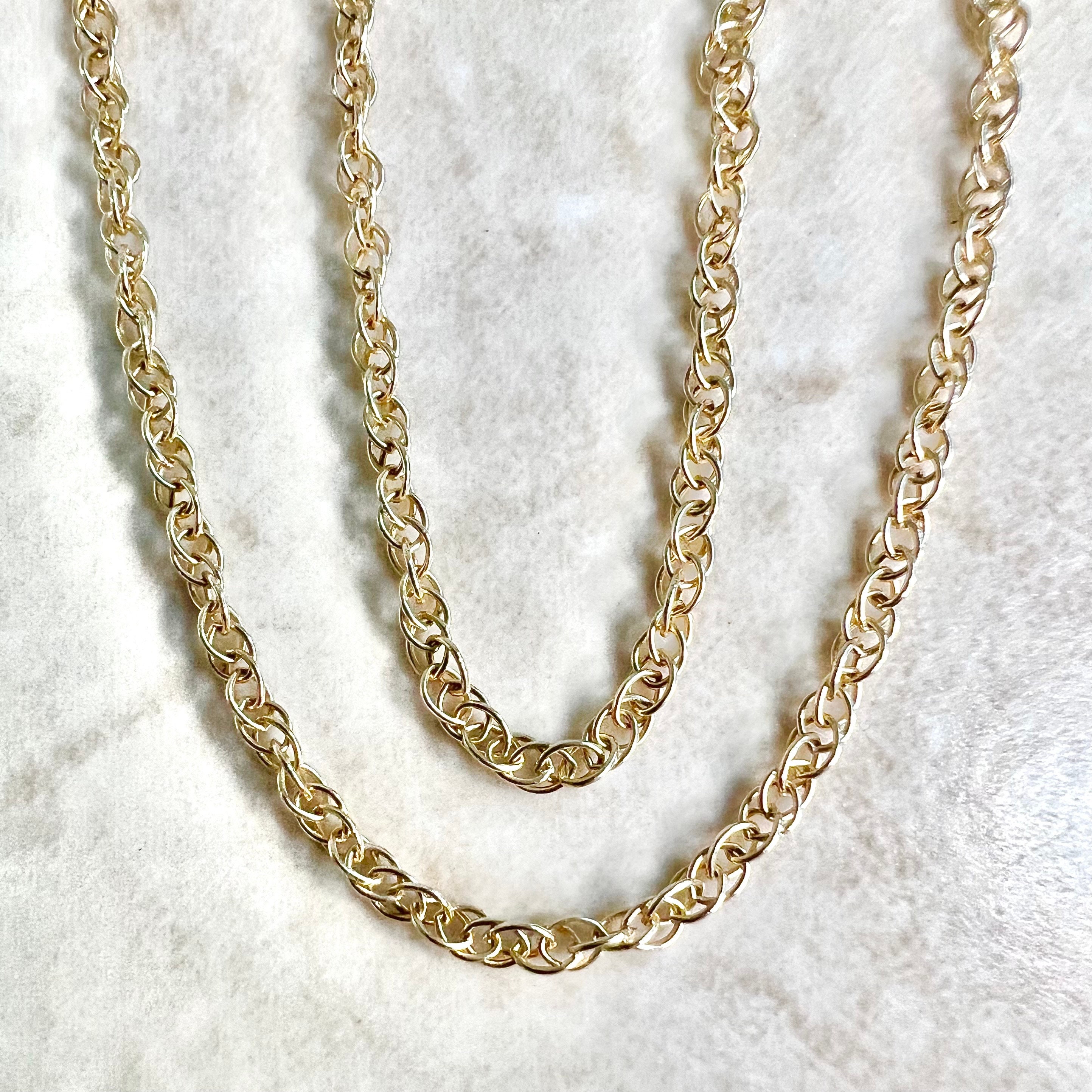 14k gold 18 cheap inch rope chain