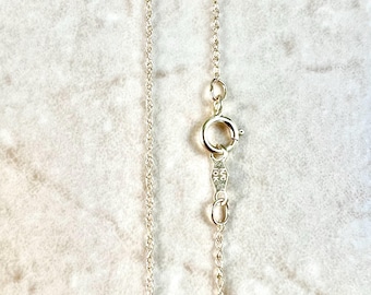 Lightweight 10K Yellow Gold Rope Chain Necklace - 18 Inch Gold Chain - Yellow Gold Chain Necklace - Birthday Gifts For Her - Rope Necklace