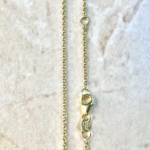 Einstellbar 14K Gold Kabel Kette Halskette - 16-17-18 Zoll Gelbgold Rolo Kette 1.3 mm - Einstellbare Goldkette - 14K Massiv Gelbgold Kette