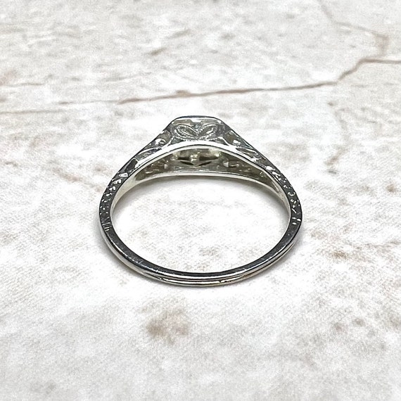 Antique Art Deco Diamond Engagement Ring - Solid … - image 5