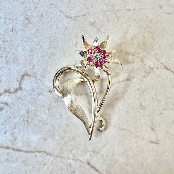 Ruby brooch discount