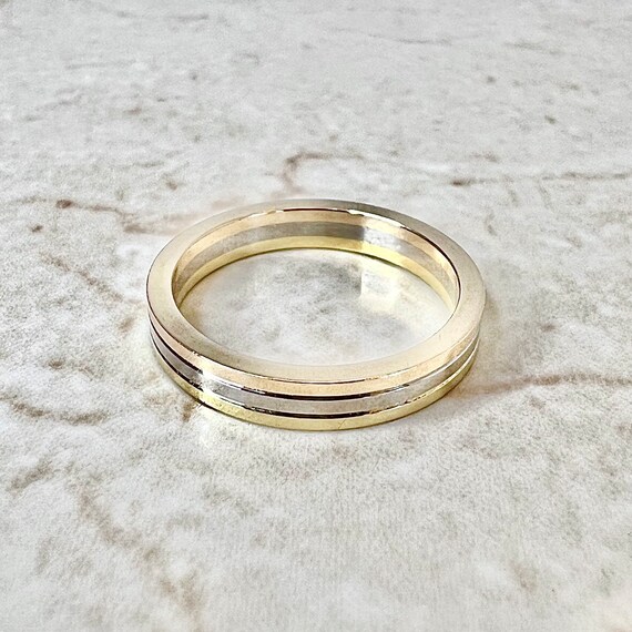 Cartier Vendôme Louis Wedding Band 3.5 Mm 18K Tri Gold 