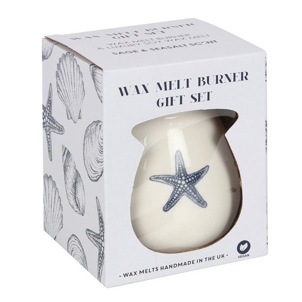 Starfish Wax Melt Burner Juego de regalo