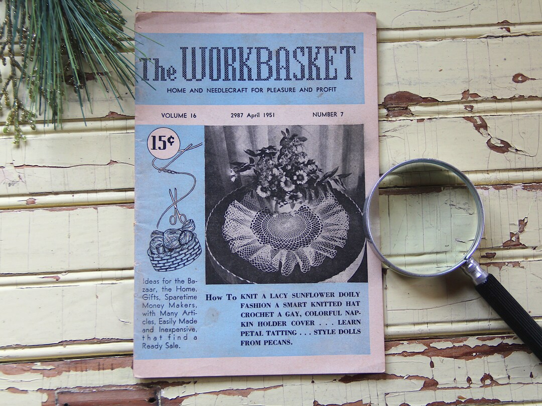 Vintage Workbasket Magazine 1951 Arts and Crafts Etsy