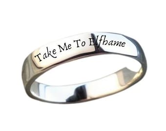 Take Me to Elfhame Ring - The Cruel Prince - Double Sided - Book Inspired