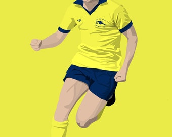 Print met iconische momenten van Alan Sunderland