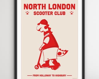 North London Scooter Club Print