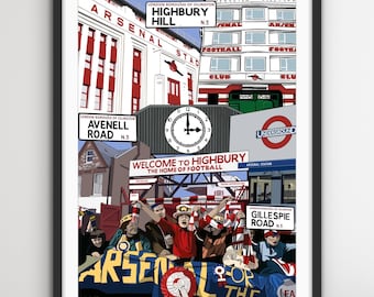 Écharpe Vintage Arsenal Highbury, Années 80/90, Rouge Et Blanc - Collection Football