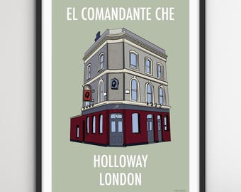 El Comandante Che Pub Print