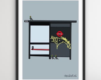 Champions Bus Stop Print
