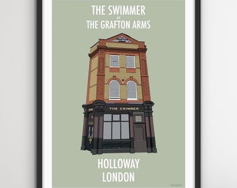 The Swimmer Pub Print