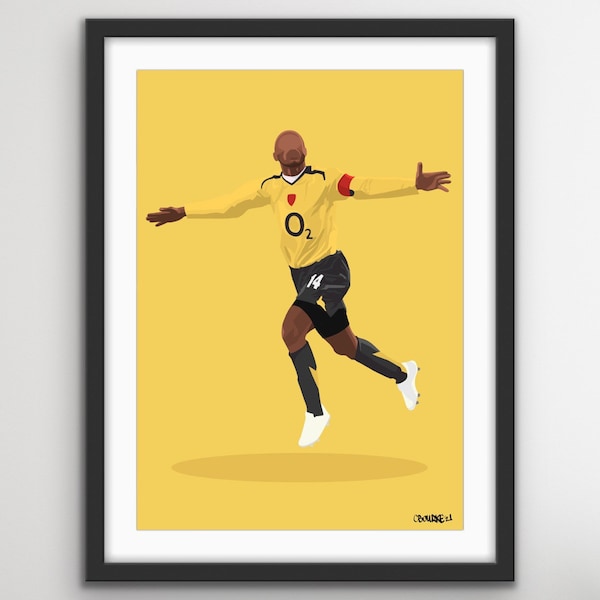 Thierry Henry Iconic Moment Print