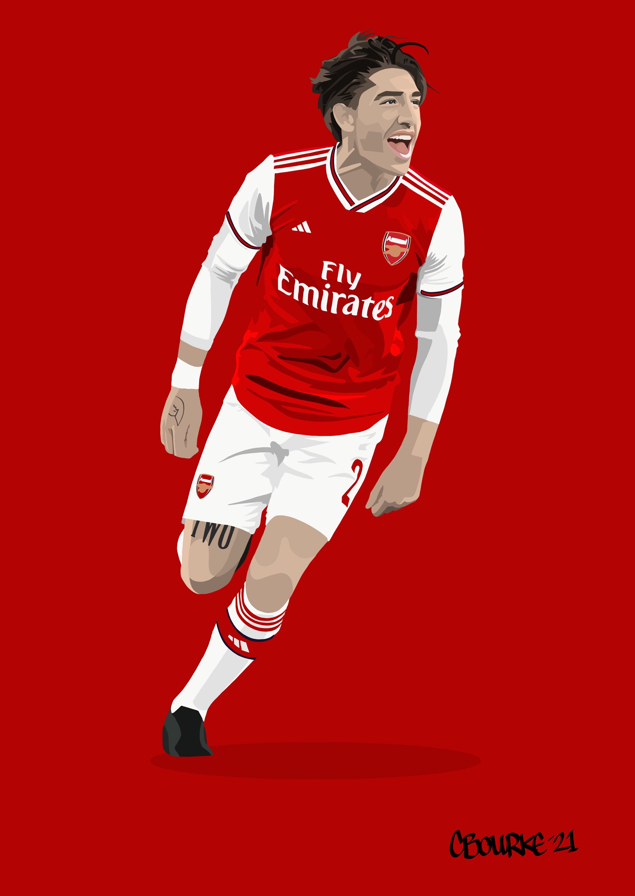 Hector Bellerin Print Australia