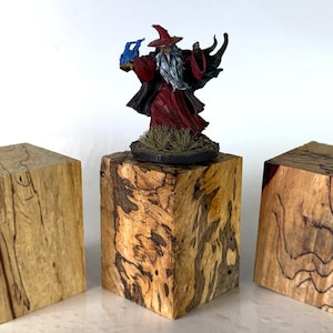 DPlinth-026: Display Plinth Base for Miniatures Figures Scenery Exhibition Wood Busts Figures Painting Diorama