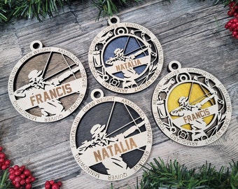 Personalized Archery Ornament or Magnet, Team Name, Individual Name