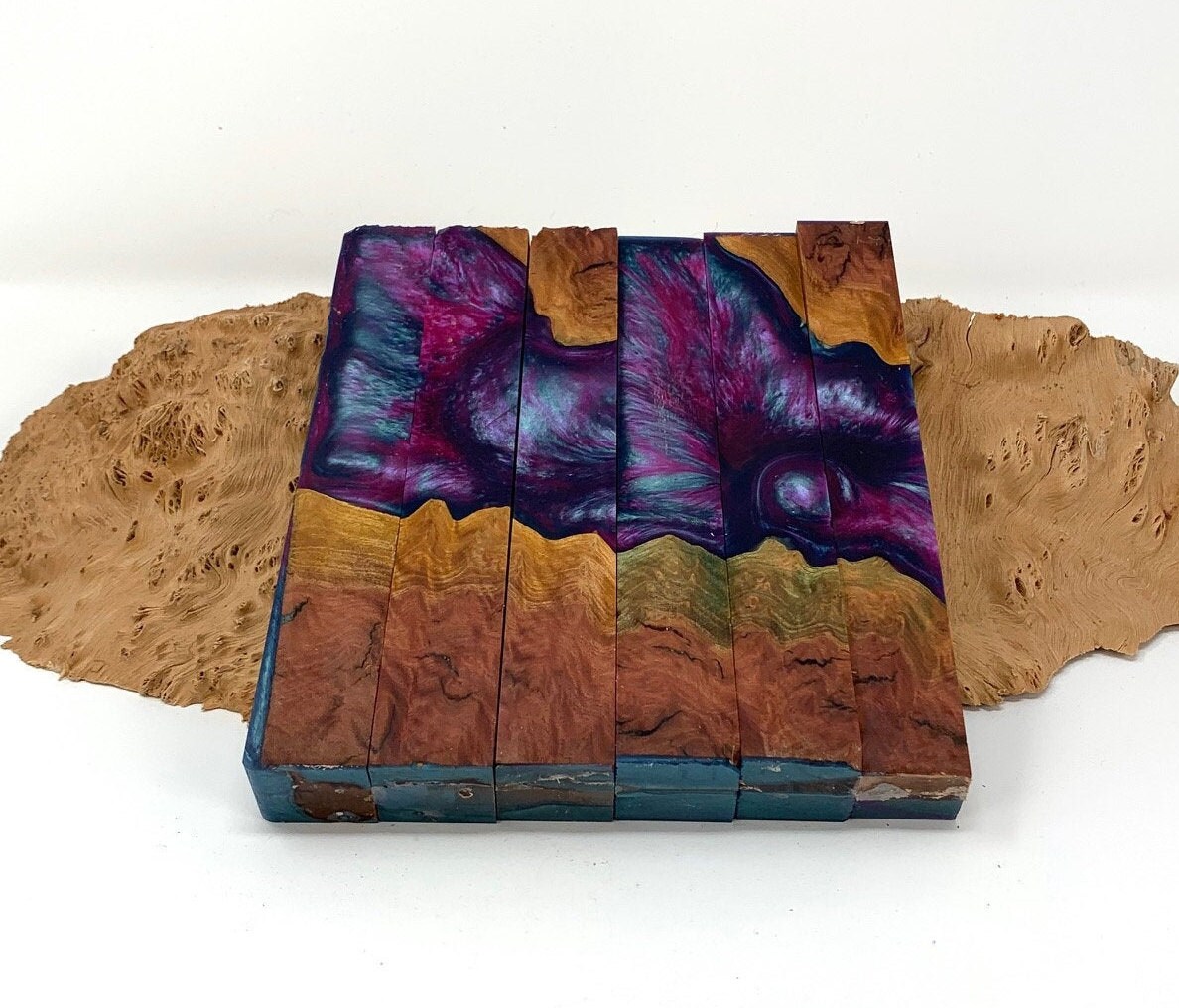 Home & Living PBBrick106 Stabilized Maple Burl Hybrid Pen Blank