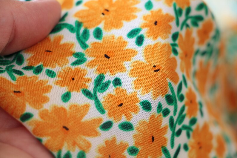 Viscose fabric, Viscose fabric by the yard, Rayon floral fabric, Challis fabric, Vintage fabric, Rayon fabric by the yard for clothing image 9