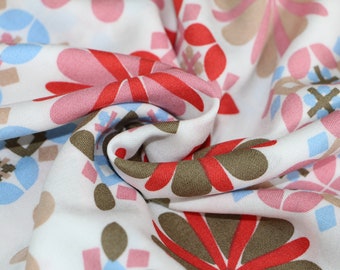 Rayon-Stoff-Massenbestand für Kleidung, Abstrakter Druck-Rayon-Stoff, 100% Rayon-Challis-Stoff, Sewing-Rayon-Viskosestoff, Viskosestoff