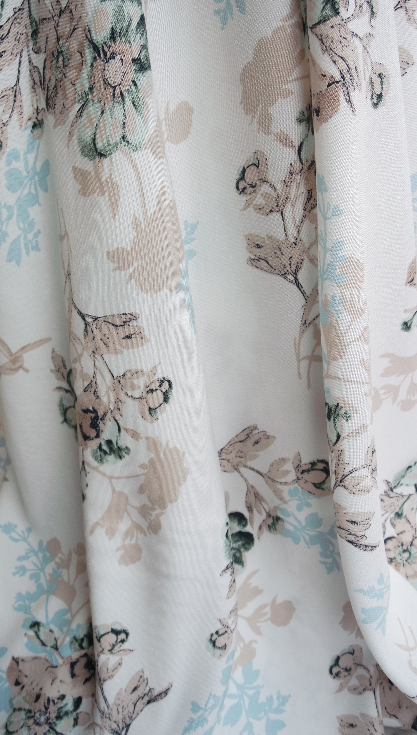 Viscose fabric by the yard Rayon Fabric with floral print Etsy