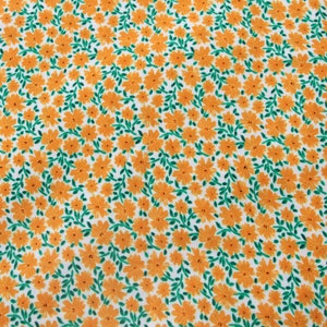 Viscose fabric, Viscose fabric by the yard, Rayon floral fabric, Challis fabric, Vintage fabric, Rayon fabric by the yard for clothing image 2