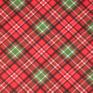 Flannel fabric, 100% cotton flannel fabric, Green/red plaid flannel fabric 240 сm (94 inches) wide, Fabric for flannel shirt, jacket